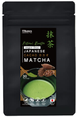 Unsweetened Blended Matcha Organic  Cacao 30g