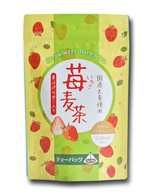 strawberry barley tea bag