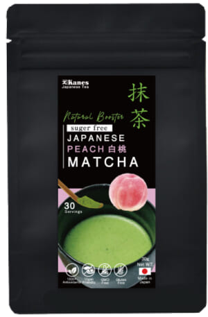 Unsweetened Blended Matcha White Peach  30g